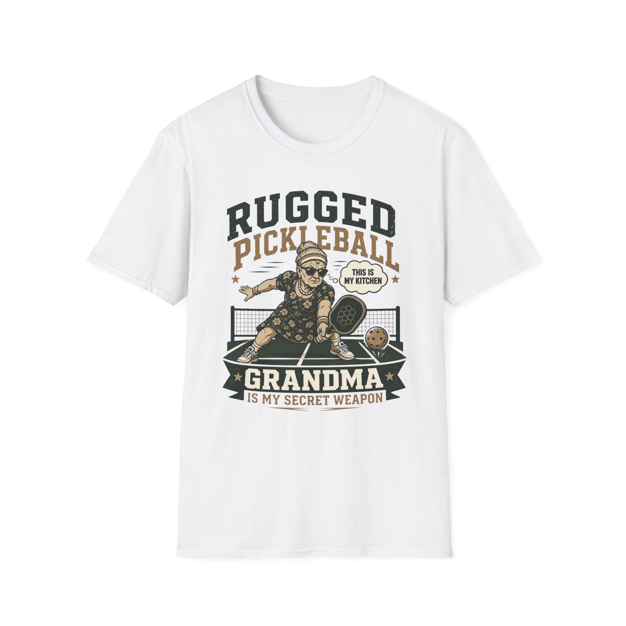 “Grandma Is My Secret Weapon” - Rugged Pickleball Grandma T-Shirt