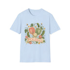 Pickleball Floral Paddle T-Shirt — Retro Garden Pickleball Design