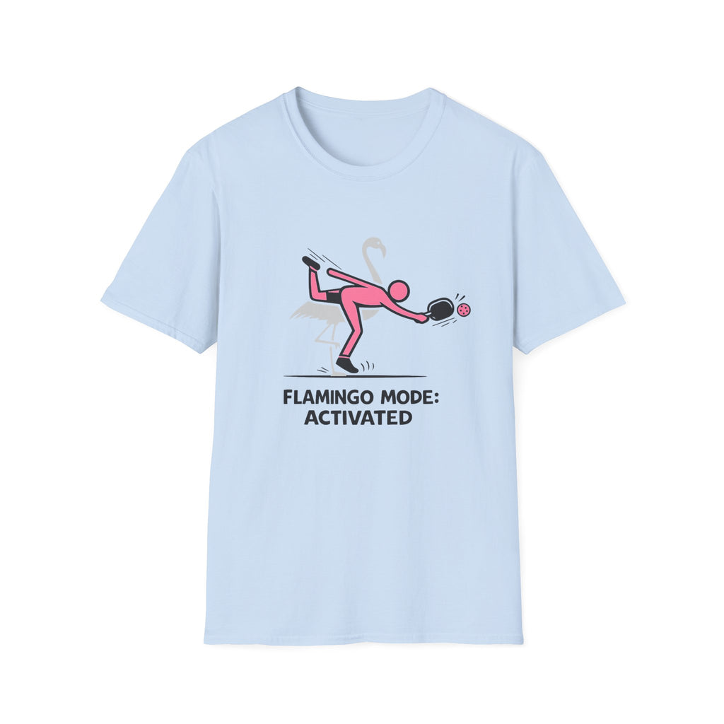 "Flamingo Mode: Activated" Pickleball Graphic Tee