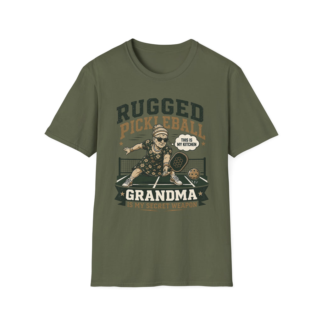 “Grandma Is My Secret Weapon” - Rugged Pickleball Grandma T-Shirt