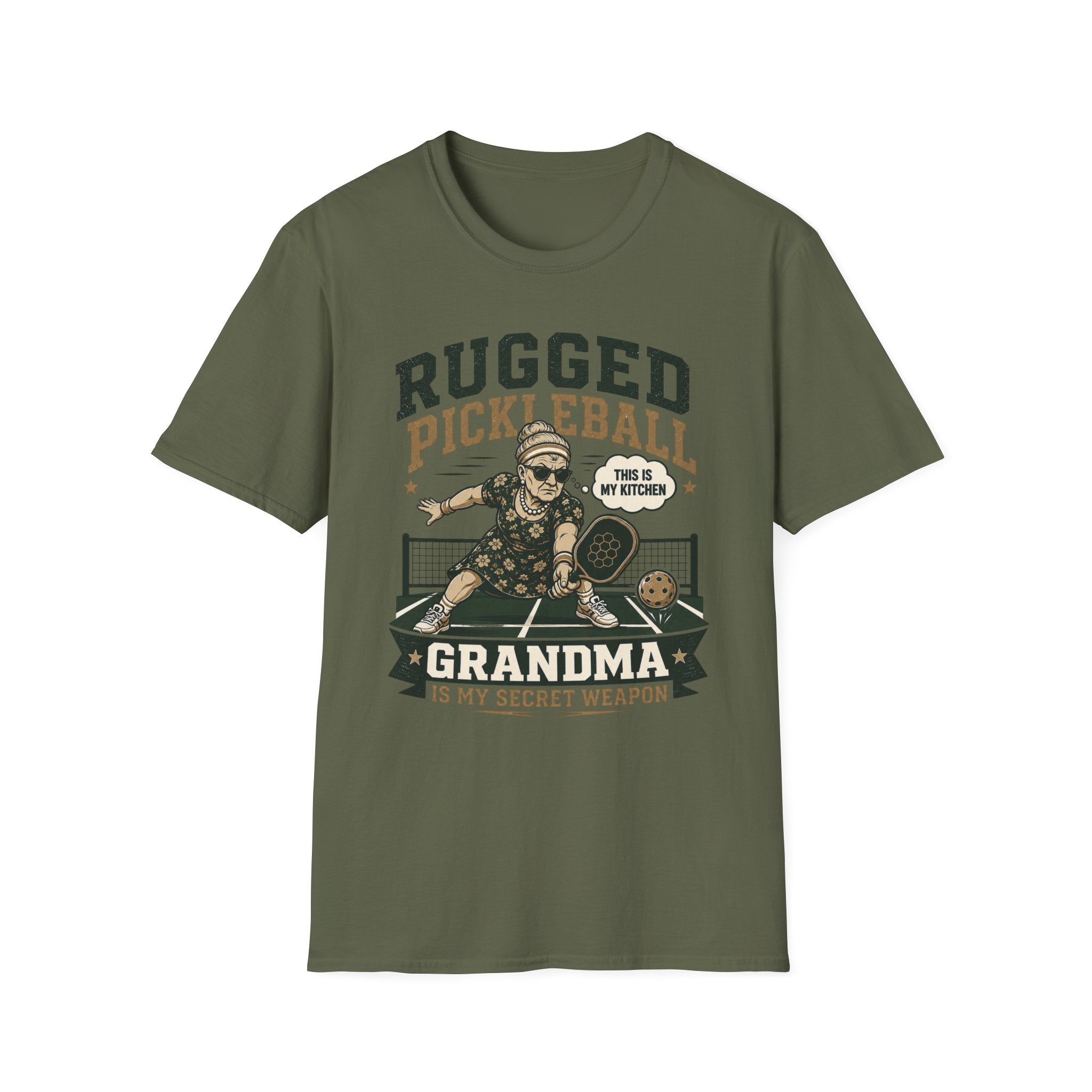 “Grandma Is My Secret Weapon” - Rugged Pickleball Grandma T-Shirt
