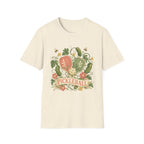 Pickleball Floral Paddle T-Shirt — Retro Garden Pickleball Design