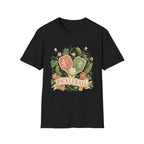Pickleball Floral Paddle T-Shirt — Retro Garden Pickleball Design