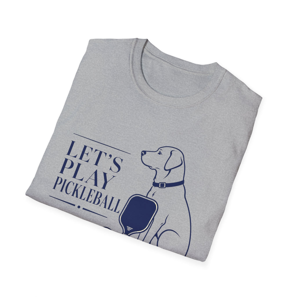 Pickleball Dog T-Shirt - "Let’s Play Pickleball"
