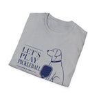 Pickleball Dog T-Shirt - "Let’s Play Pickleball"