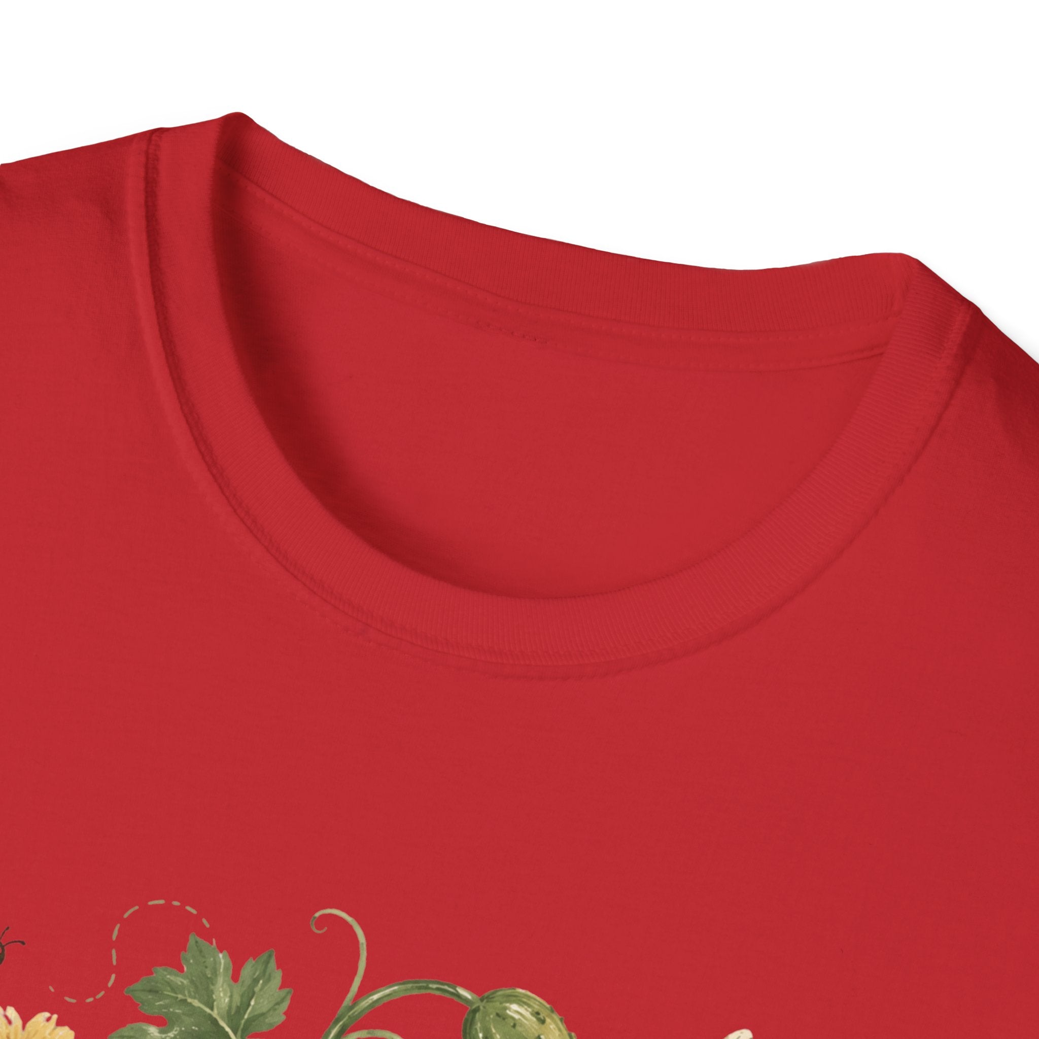 Pickleball Floral Paddle T-Shirt — Retro Garden Pickleball Design