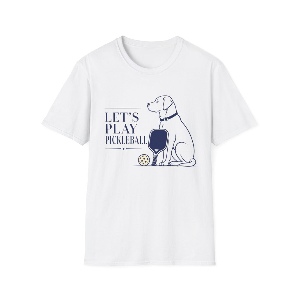 Pickleball Dog T-Shirt - "Let’s Play Pickleball"