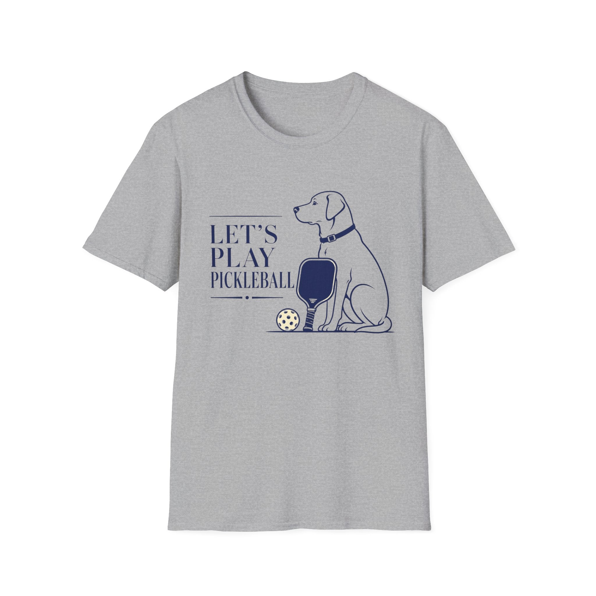 Pickleball Dog T-Shirt - "Let’s Play Pickleball"