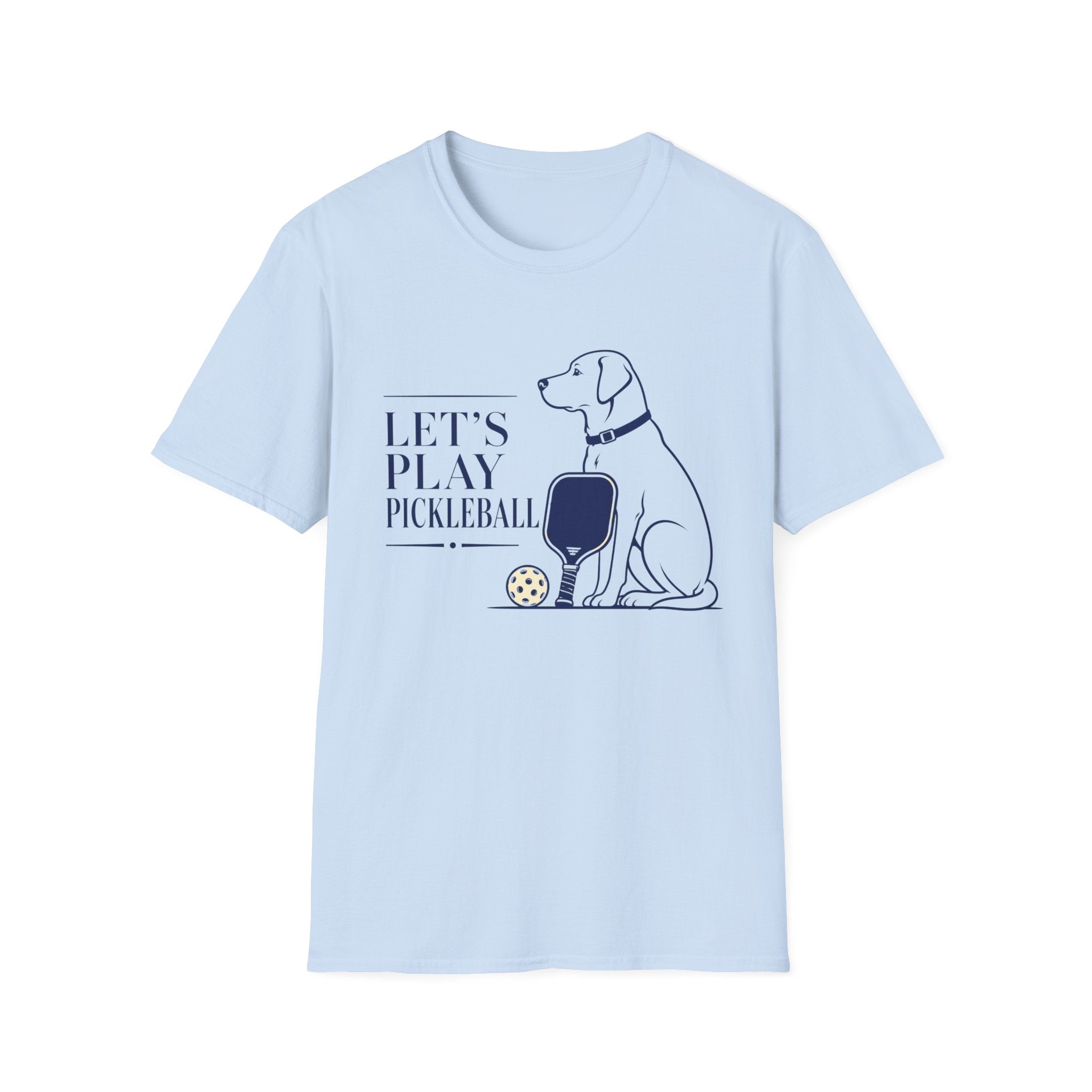 Pickleball Dog T-Shirt - "Let’s Play Pickleball"
