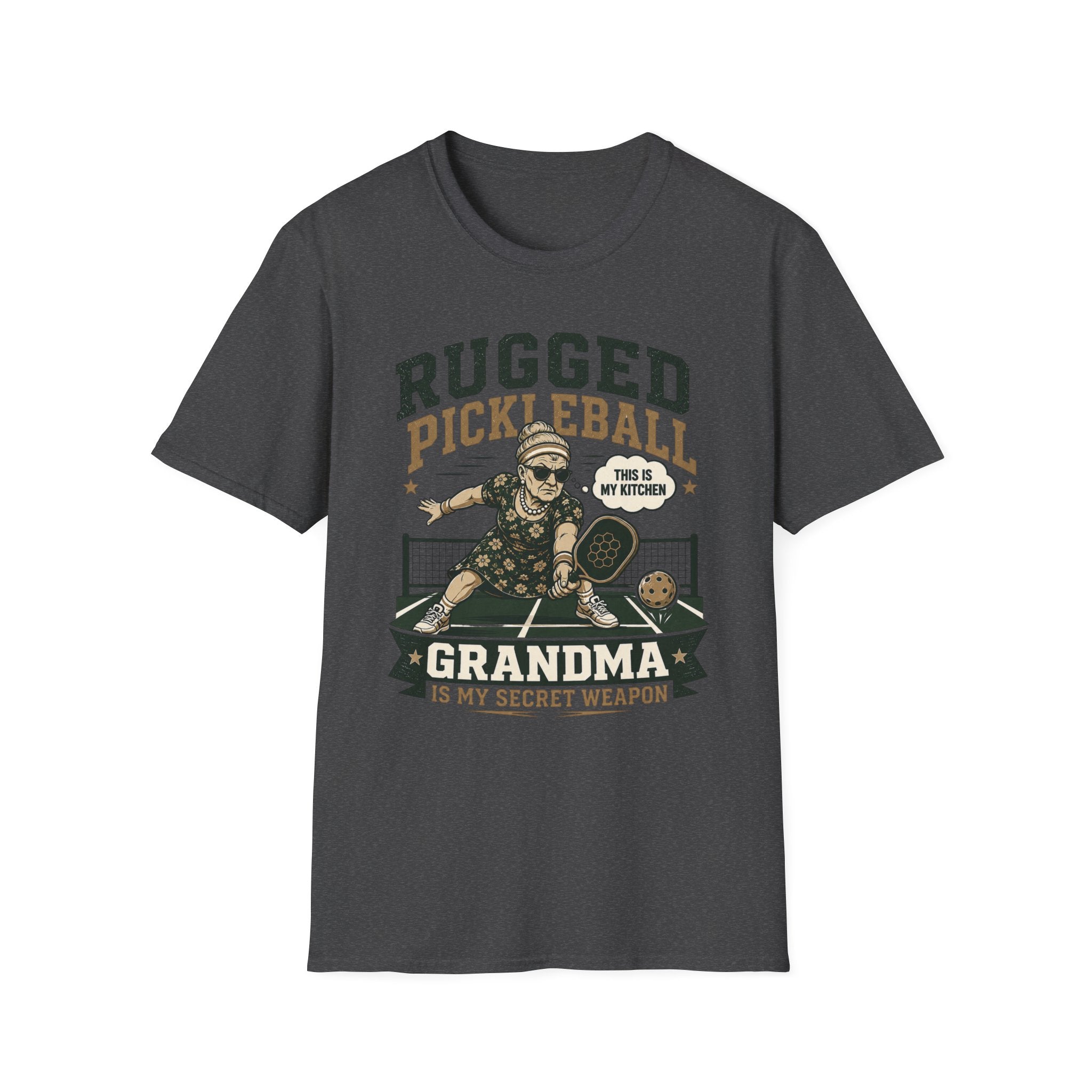 “Grandma Is My Secret Weapon” - Rugged Pickleball Grandma T-Shirt