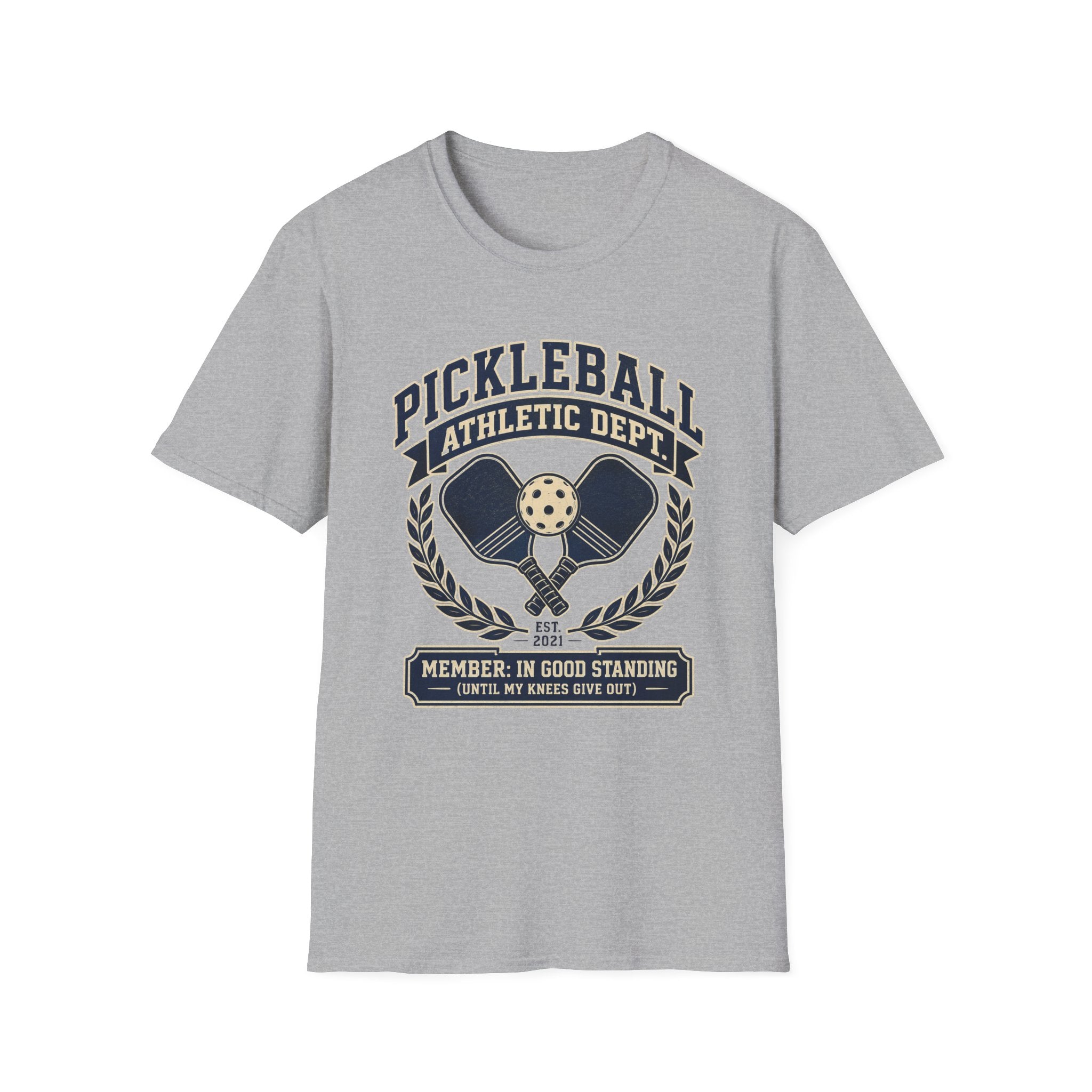 Pickleball Athletic Dept. T-Shirt — "Member: In Good Standing"
