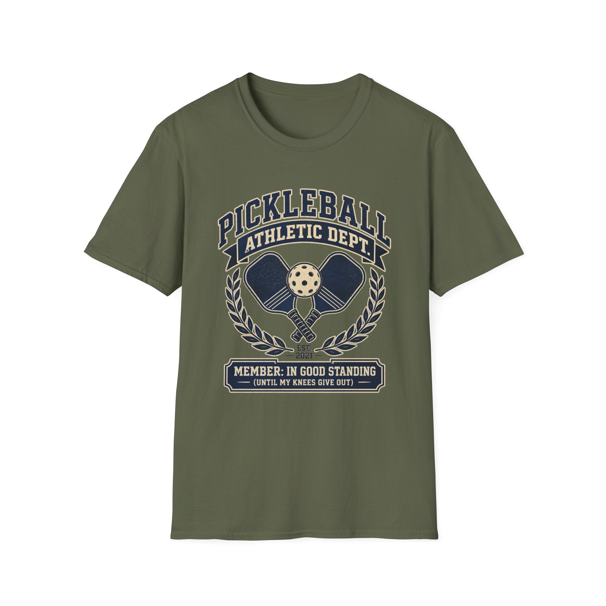 Pickleball Athletic Dept. T-Shirt — "Member: In Good Standing"