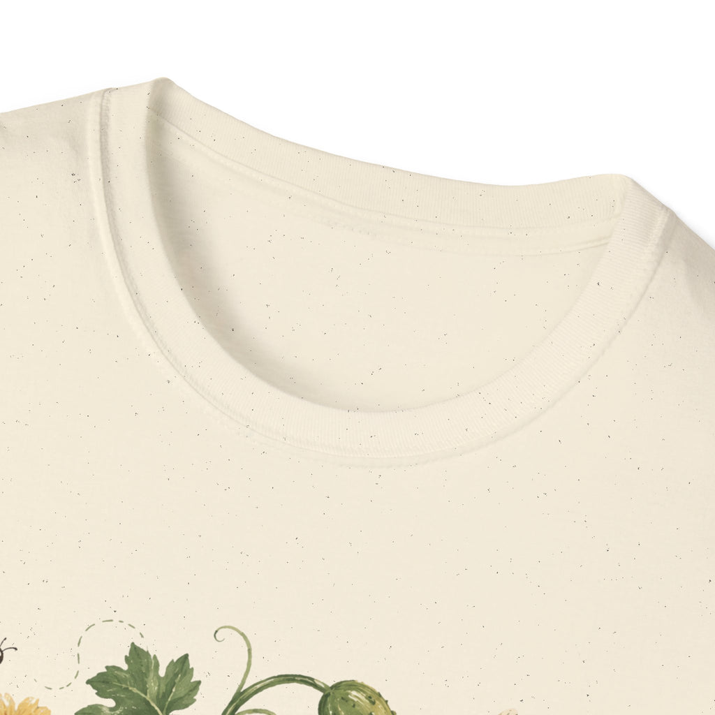 Pickleball Floral Paddle T-Shirt — Retro Garden Pickleball Design