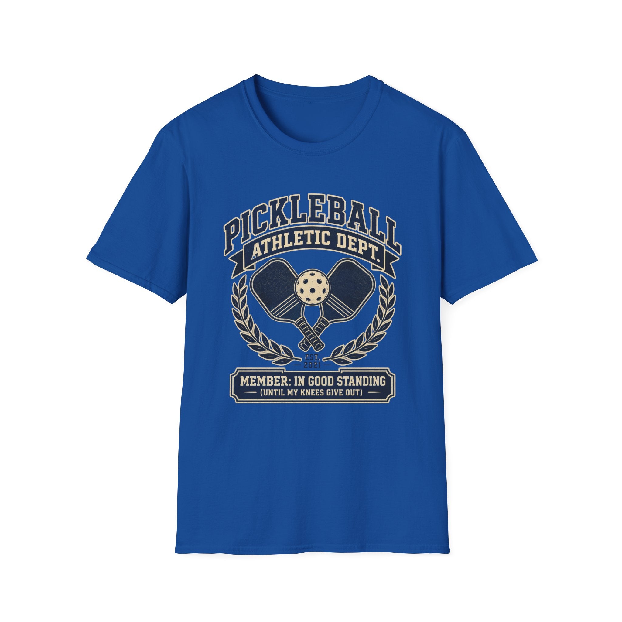 Pickleball Athletic Dept. T-Shirt — "Member: In Good Standing"