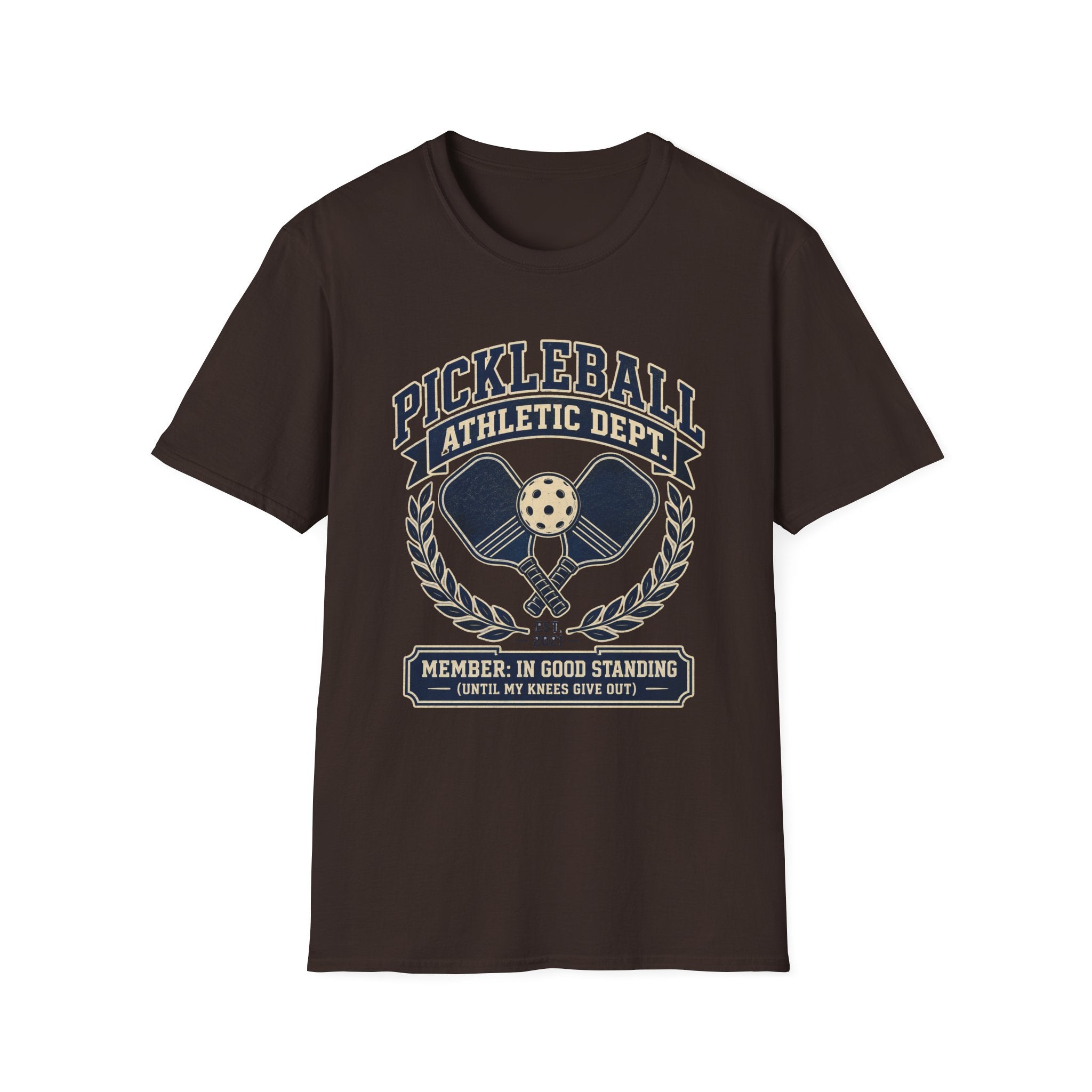 Pickleball Athletic Dept. T-Shirt — "Member: In Good Standing"