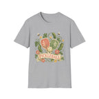 Pickleball Floral Paddle T-Shirt — Retro Garden Pickleball Design
