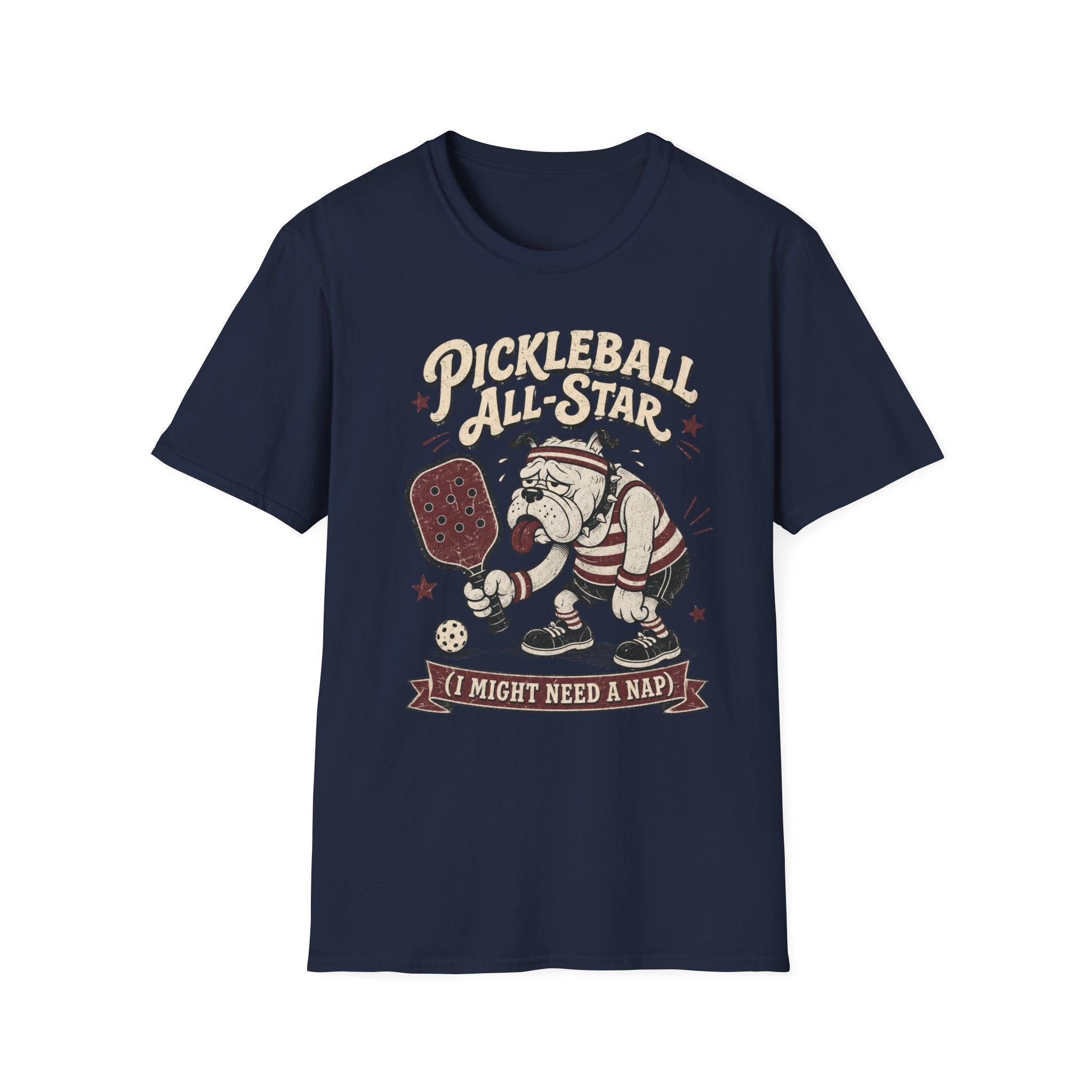 Pickleball All-Star T-Shirt — I Might Need a Nap Bulldog