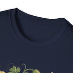 Pickleball Floral Paddle T-Shirt — Retro Garden Pickleball Design